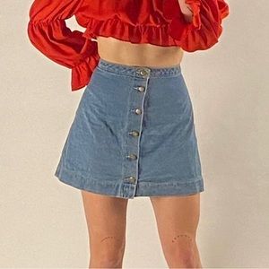 American Apparel vintage 90s denim skirt